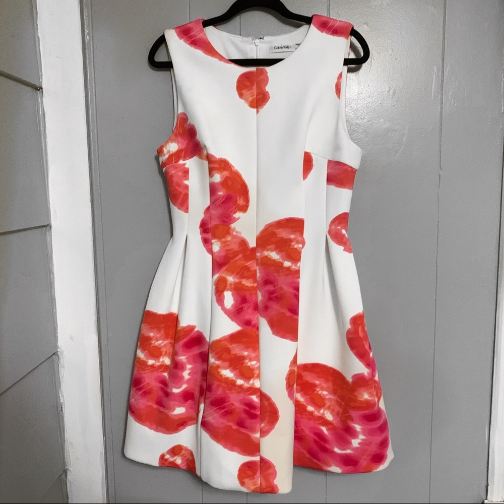 Calvin Klein Floral Print Dress Flares bottom  12